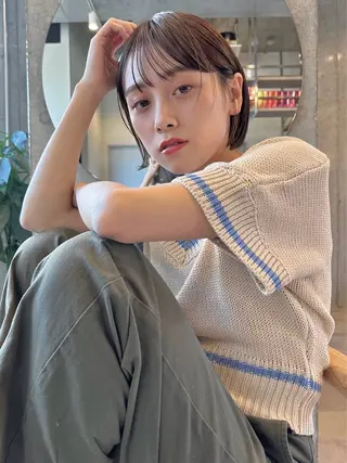 カラー たなき ゆうかのヘアスタイル