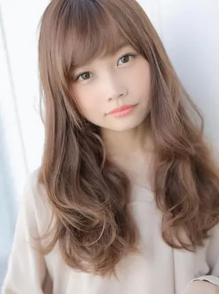 ロング カラー パーマ LUANA所属・石丸 智英のヘアスタイル