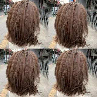 ミディアム カラー ヘアアレンジ 🦋レイヤー特化/ 羽エク/ナツミ🦋のヘアスタイル