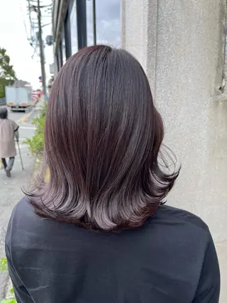 ミディアム カラー 古川 尚実のヘアスタイル