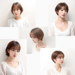 ショート カラー ヘアアレンジ 美髪矯正・レイヤー 倉友哉のヘアスタイル