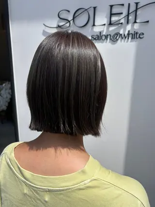 ミディアム カラー 久木原 ゆりのヘアスタイル