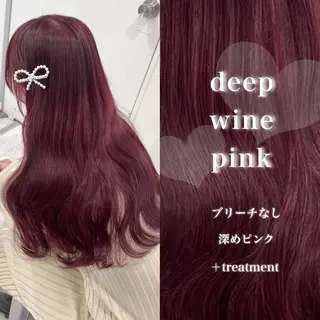 ロング カラー 韓国風艶髪🎀 暖色カラー🤍のヘアスタイル