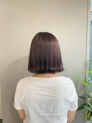 ミディアム カラー ヘアアレンジ ボブ /ニュアンス/ satomi🧸💖のヘアスタイル