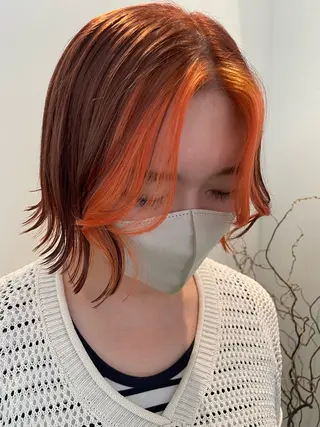 ショート カラー ブリーチ👩🦳/ ✂︎MANAMIのヘアスタイル