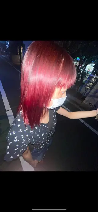 セミロング カラー スパイラルパーマ 🌐hina⭐️のヘアスタイル