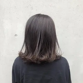 セミロング カラー ヘアアレンジ 酸性縮毛矯正🧴韓国 レイヤー/髪質改善のヘアスタイル