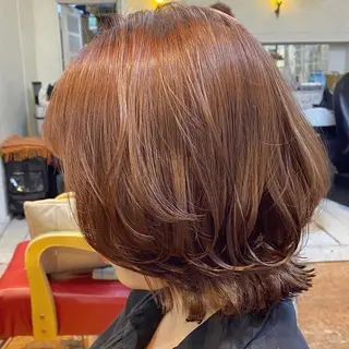 ミディアム カラー ヘアアレンジ 💖原宿APREA 💖yuka💖のヘアスタイル