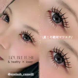 マツエク・マツパ 【那覇/束感まつ毛 /LED】キャメルのマツエク・マツパデザイン