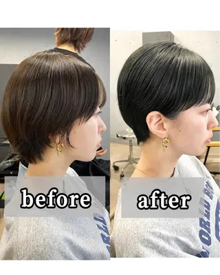 ショート カラー 🟩くすみカラー/ボ ブ/ショート/大司のヘアスタイル
