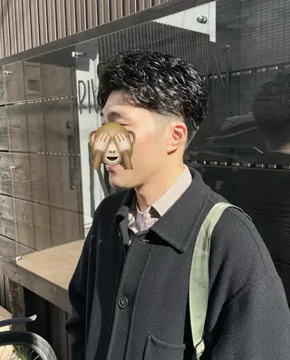 ショート パーマ メンズ パーマPrivate SalonNoa名駅のヘアスタイル