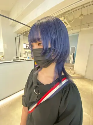 ミディアム カラー 顔周りカット/透明感 カラー✂️MEIのヘアスタイル