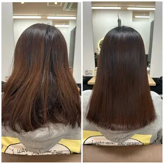 ミディアム TELAHAIR成田 マネージャー吉野美羽のヘアスタイル