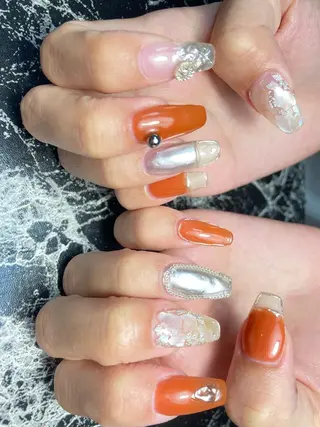 セミロング ネイル ✴︎ Delightのネイルデザイン