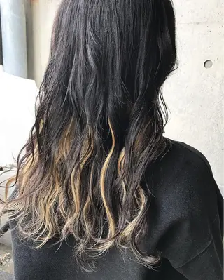 ロング カラー 及川 光のヘアスタイル