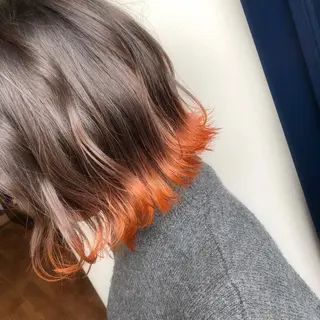 ミディアム カラー ヘアアレンジ 江藤 星史のヘアスタイル