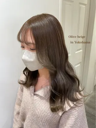 セミロング カラー シールエクステ横浜 🐏☁️miminaのヘアスタイル