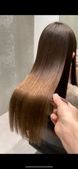 セミロング 髪質改善ヘアケア 艶髪特化/上田のヘアスタイル