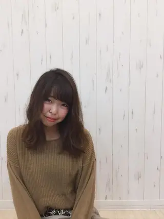 セミロング カラー KAIzen. tomoのヘアスタイル