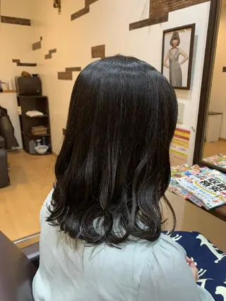 ミディアム カラー サトウ シューイチのヘアスタイル