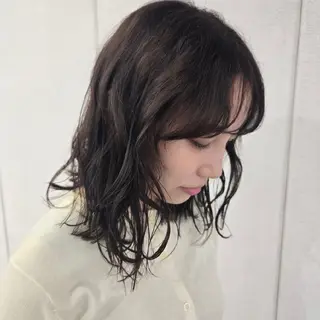 カラー 艶髪縮毛矯正×透明感 カラー◎mikuのヘアスタイル