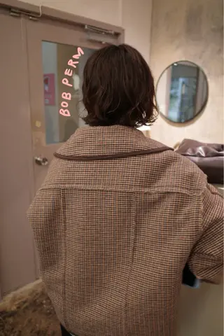 ショート パーマ yupi🐈‍⬛ レイヤー/パーマのヘアスタイル