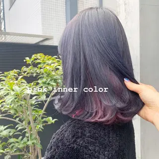 ミディアム カラー ヘアアレンジ 🫧柔色/トレンド カラー/川辺晴加のヘアスタイル