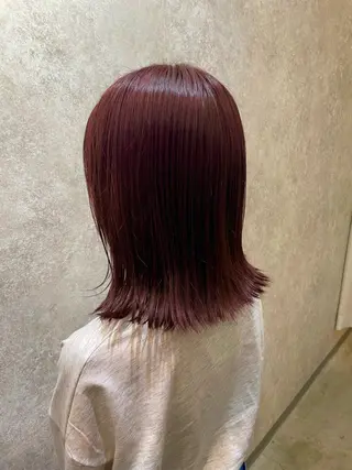 ミディアム カラー ツヤちゅるカラー✮ すずなのヘアスタイル