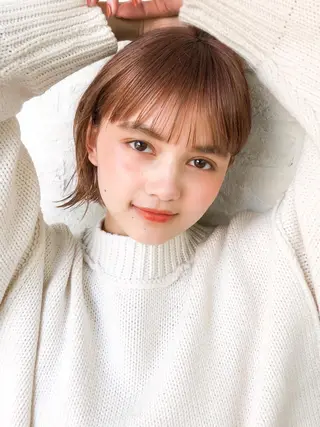 ミディアム カラー レイヤー×髪質改善✨ 渋谷/佐藤侑哉のヘアスタイル