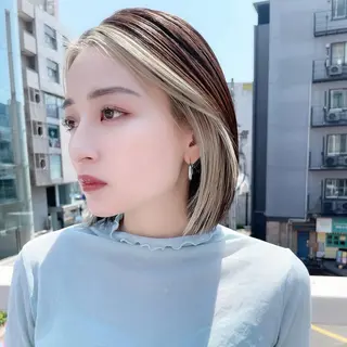 ミディアム 🔥コテ巻き風 ボブパーマ🔥のヘアスタイル