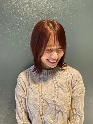 ミディアム カラー stylist トモヤのヘアスタイル