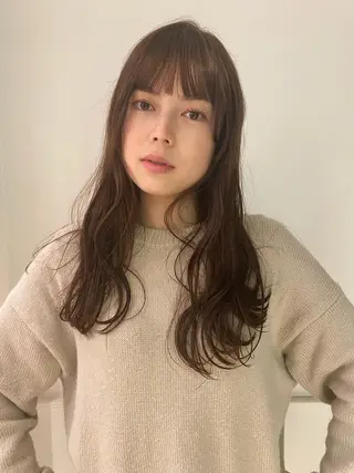 ロング saya/似合わせ /透明感カラーのヘアスタイル