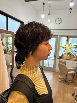 ショート パーマ 【pejite】 小沼 勇貴のヘアスタイル