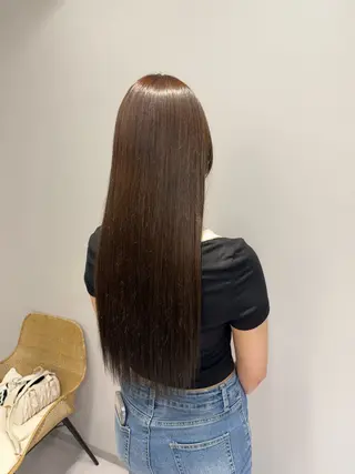 ロング カラー 艶カラーsora🐰 カラーモデル募集🩵のヘアスタイル