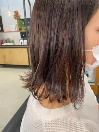 ミディアム カラー 高橋 侑莉亜のヘアスタイル