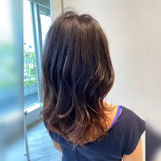 ミディアム 顔まわりカット🌟 くびれヘア/寺門遥輝のヘアスタイル