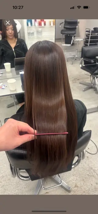 ロング 🎀 うる艶透明感 カラー / 錦糸町のヘアスタイル