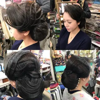 ロング ヘアアレンジ 上辻 博司のヘアスタイル
