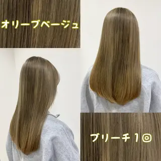 ロング カラー 雅/ダブルカラー/ 白髪ぼかしハイライトのヘアスタイル
