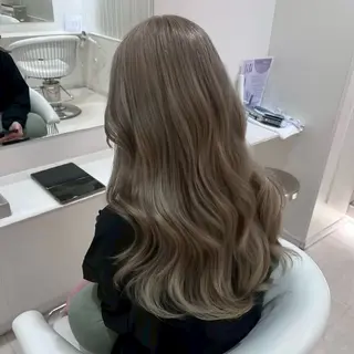 ロング カラー Parve Mix 森 美遥🇰🇷🩶のヘアスタイル