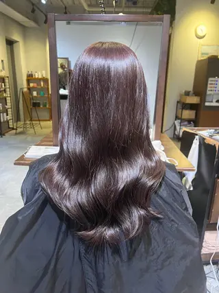カラー ばんちなつ / ボブ/透明感カラーのヘアスタイル