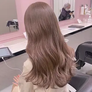 カラー ベージュ・ラベンダー カラー🎀りりのヘアスタイル