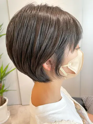 ショート ✨透明感カラー✨ ✨小顔カット✨山木のヘアスタイル