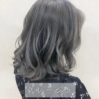 ミディアム カラー レイヤーカット／ 髪質改善✨山中優のヘアスタイル