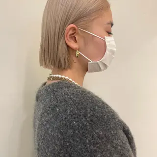 ショート カラー ボブ/ミディアム RIONAのヘアスタイル