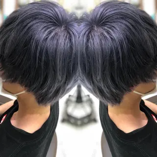 カラー メンズ 韓国レイヤー×透明感 カラー/山崎一輝のヘアスタイル