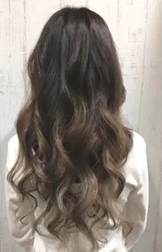 カラー ヘアアレンジ チビ編み込みエクステ シールEXどぅ〜すのヘアスタイル