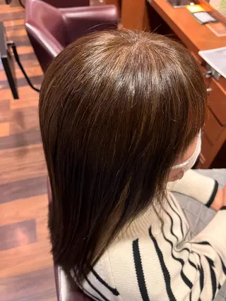 ロング カラー よしだ しおりのヘアスタイル