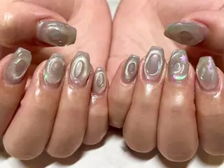 ネイル 🫧ちゅるん/韓国 Ayano𓈒🎀のネイルデザイン