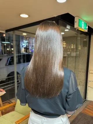 セミロング カラー 矢野 晃平のヘアスタイル